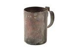 measuring cup, A. Balbian, Mitau, volume 1/20 bucket (0.6 L), copper, Latvia, Russia, 1865, h 11.8 c...