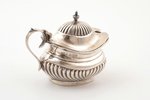 mustard pot, silver, 925 standard, 52.15 g, h 6.4 cm, by J. Gloster Ltd., 1914, Birmingham, Great Br...