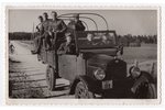 фотография, Латвийская армия, грузовой автомобиль, Латвия, 20-30е годы 20-го века, 13.8х8.8 см...