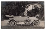 fotogrāfija, vieglā automašīna, Latvija, 20. gs. 20-30tie g., 14х8.8 cm...