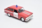 car model, Moskvitch IZH-1500-Hatchback, "Fire department", metal, Russia, beginning of 21st cent....