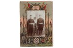 фотография, Русская императорская армия, на картоне, портрет солдат, Российская империя, начало 20-г...