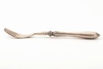 3 forks for serving fish, silver, 800 standard, total weight of items 178.85 g, 19.4 cm, the 1st hal...