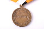 medal, For the suppression of the Polish rebellion, bronze, Russia, 19th cent. 2nd part, 33.7 x 28.2...