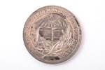 table medal, the small School Medal of Latvian SSR, silver, Latvia, USSR, 50-60ies of the 20th cent....