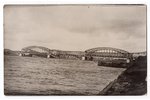 photography, Riga, destroyed railway bridge, Latvia, Russia, beginning of 20th cent., 14х9 cm...