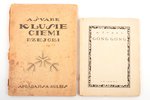 комплект из 2 книг: Švābe A., "Klusie ciemi" (J.Jaunsudrabiņa vāks) / "Gong Gong" (S.Vidberga 15 gra...