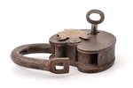 piekaramā atslēga, Brāļu Cvetovu fabrika, metāls, Krievijas impērija, 19. gs., 13.1 x 8.6 x 3.2 cm,...