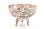 candy-bowl, silver, Persia, oriental motif, 191 g, h 8.5 / Ø 12 cm, the beginning of the 20th cent....