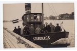 photography, Ventspils (Windau), Steam cutter "Staburags" real photo, Latvia 1920s-1930s. Photograph...