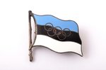 badge, Olympic team member, Estonia, 1936, 23.6 x 23.6 mm...