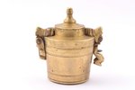 atsvaru konteiners, bronza, Krievijas impērija, h 6, Ø 4.2 cm, svars 205 g...