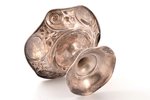 candy-bowl, silver, Art Nouveau, 925 standard, 224.95 g, h 11.3 /Ø 17 cm...