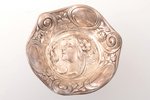 candy-bowl, silver, Art Nouveau, 925 standard, 224.95 g, h 11.3 /Ø 17 cm...