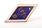school badge, LPTS, Latvia vocational school, Latvia, USSR, 41 x 21 mm, 4.86 g, nut is not original...