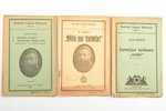 3 grāmatu komplekts no sērijas "Politisko tautas bibliotēku" (Nr.3,5,6), 1924 g., Komandītsabiedrība...