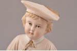 figurine, A Boy, bisque, Russia, M.S. Kuznetsov manufactory, the border of the 19th and the 20th cen...