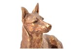 figurine, "Dog", bronze, h 20 x 29.5 x 10.7 cm, weight 3150 g....
