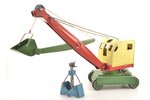 a toy, Excavator, АЗЛК (Automobile Factory in Honour of the Leninist Communist Youth Union), metal,...