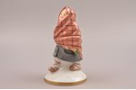 figurine, Girl with headscarf, porcelain, Riga (Latvia), USSR, M.S. Kuznetsov manufactory, handpaint...