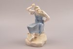 figurine, Old woman from "The Tale of the Fisherman and the Fish", porcelain, USSR, sculpture's work...