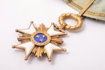 order, the Order of Three Stars, 3rd class, silver, enamel, 875 standard, Latvia, 20-30ies of 20th c...