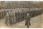 postcard, Military parade in Liepaja, 20-30ties of 20th cent., 4 psc....