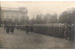 postcard, Military parade in Liepaja, 20-30ties of 20th cent., 4 psc....