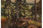 Винтерс Эдгарс (1919-2014), В лесу, 1976 г., картон, масло, 47 x 66.5 см...