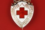 badge, Red Cross community breast badge, silver, Russia, beginning of 20th cent....