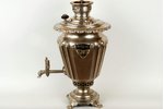 samovar, B.G.Teile manufactory, 47 cm, 6.2 kg, Russia, the beginning of the 20th cent....