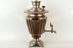 samovar, B.G.Teile manufactory, 47 cm, 6.2 kg, Russia, the beginning of the 20th cent....