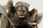 figurālā kompozīcija, Čapajevs, alumīnijs, 18 х 24 х 7 cm, svars 1080 g., PSRS, A.Murzins, 20 gs. 60...