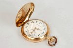 kabatas pulkstenis, Boutte, Šveice, 20. gs. sākums, zelts, 585 prove, darbdērīgā stāvoklī, diametrs...