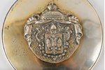 корпус для печати, малый герб Российской империи, 88 проба, 148.8 г, Российская империя, 11 см...