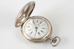 карманные часы, "Prophete", серебро, 84, 875 проба, 22.3 г, диаметр - 3 см, на ходу...