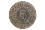 5 центов, 1882 г., США, 5.0 г...