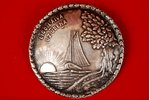 "Sakta", silver, 875 standard, 16.6 g., the 20-30ties of 20th cent., Latvia...