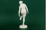 figurine, Gymnast, bisque, Riga (Latvia), USSR, Riga porcelain factory, 26 cm...