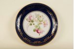 wall plate, Roses, decal, Rīga porcelain factory, Riga (Latvia), USSR, the 60ies of 20th cent., 27 c...