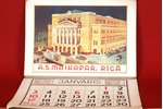 calendar, A/S Maikapar, Riga, 1937...