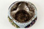saltcellar, silver, Grachovy, 88 standard, 95.20 g, the beginning of the 20th cent., Russia, enamels...