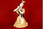 figurine, Dancing kazakh girl, porcelain, USSR, Dmitrov Porcelain Factory (Verbilki), the 60ies of 2...