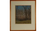 Rikmanis Janis (1901-1968), Forest, carton, oil, 23.5 x 20.5 cm...