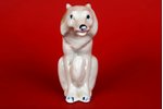 figurine, Wolf, porcelain, USSR, Dmitrov Porcelain Factory (Verbilki), the 50ies of 20th cent....