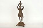 statuete, Antīkais jaunietis, čuguns, 34 cm, svars ~1640 g., Vācija, Cimmermans (Hanau), 19. gs....