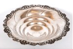 fruit dish, silver, 875 standard, 295 g, the 20-30ties of 20th cent., Latvia...