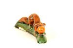 figurine, Fox and kolobok, faience, USSR, the 50ies of 20th cent....