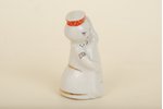 figurine, Girl from the band with a contrabass, porcelain, Riga (Latvia), USSR, Riga porcelain facto...