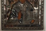 Св.Николай-Чудотворец, доска, серебро, Российская империя, 19-й век, 30 x 20 см...